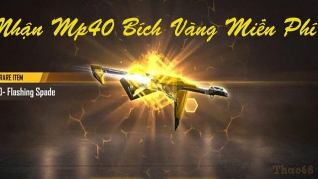 Acc MP40 Bích Vàng Free Fire: Nhận MP40 Bích Vàng FF miễn phí